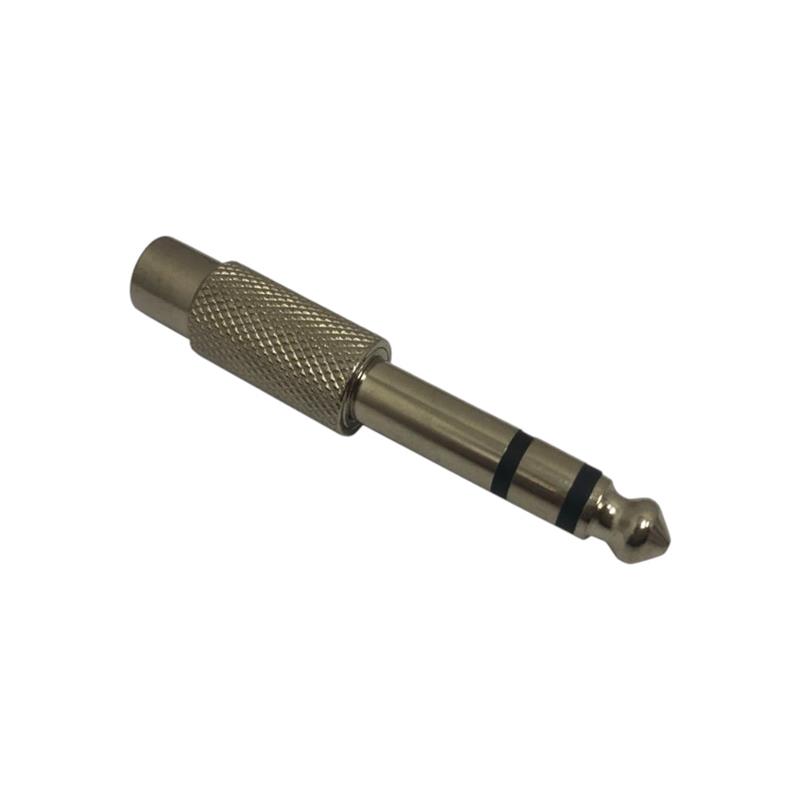 PLUG ST 6.5 JACK RCA METALICO