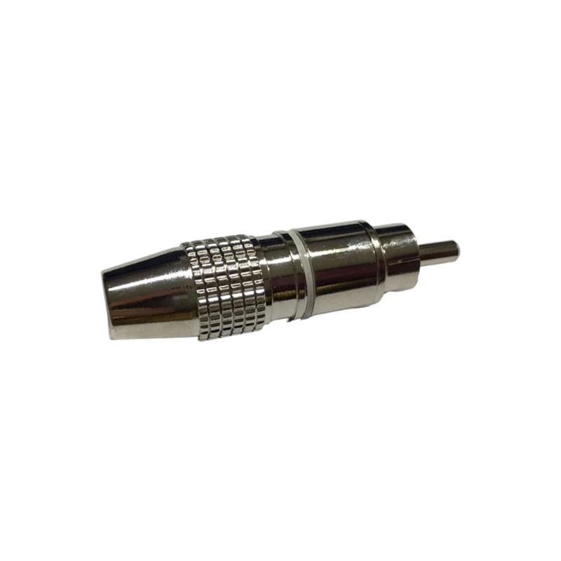 PLUG RCA METALICO BLANCO