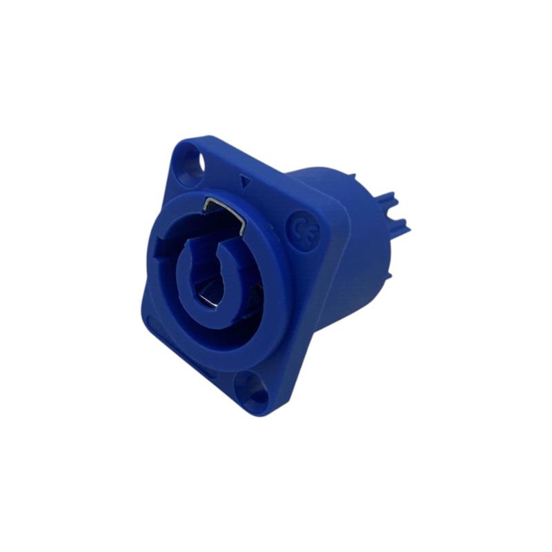 SPEAKON POWERCON CHASIS AZUL 3 CONTACTOS