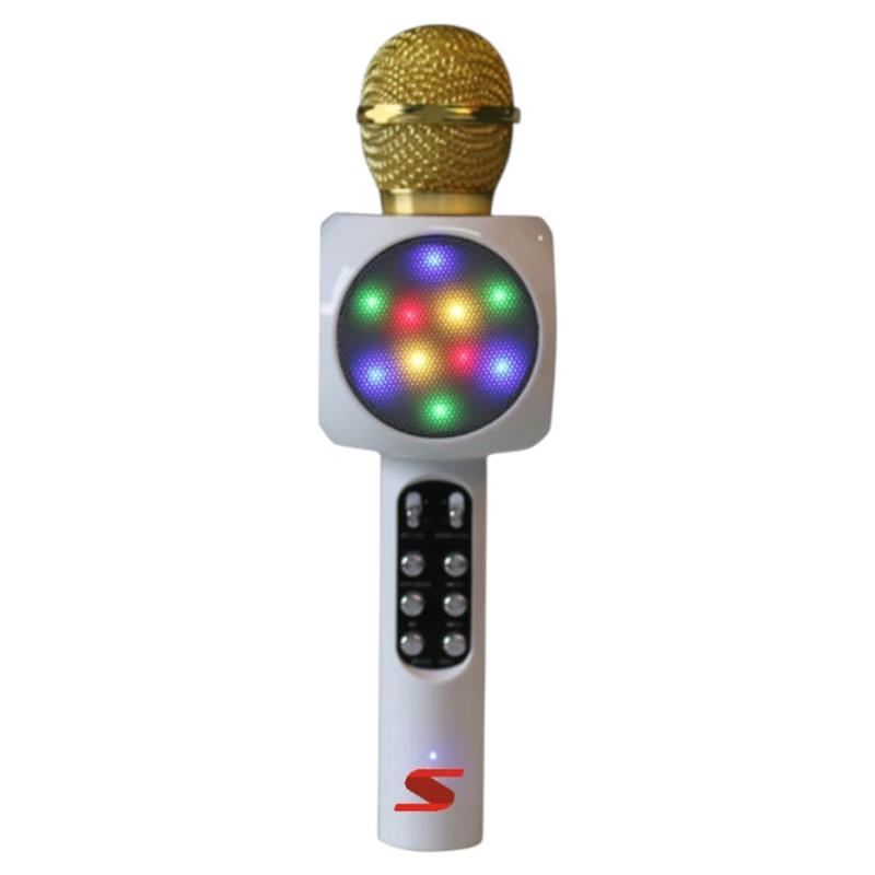 MICRÓFONO SENON Q10 CON BT-BLANCO- KARAOKE- PUERTO-FM-USB/TF-BAT. Y ESTUCHE